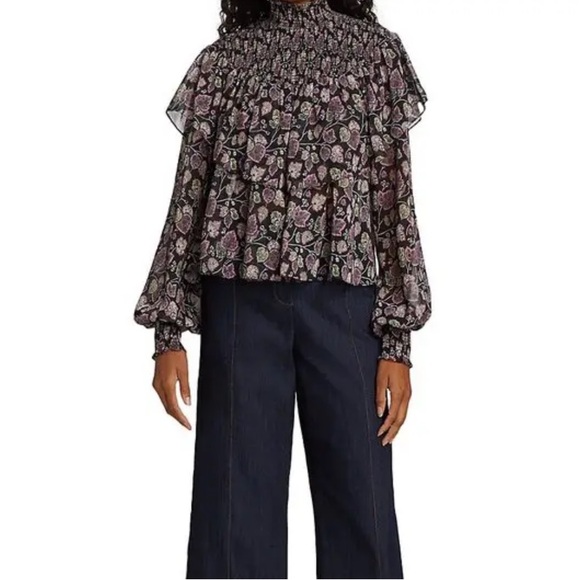 CINQ À SEPT
Drew Georgette Top - Picture 4 of 5